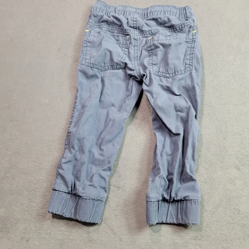 Gymboree Jogger Pants Boys 18-24 Months Blue Cotton Utility Elastic Waist 140175